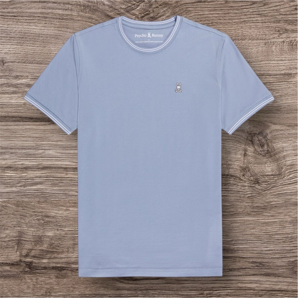 Psycho Bunny Logan Tee Chambray Blue (S)